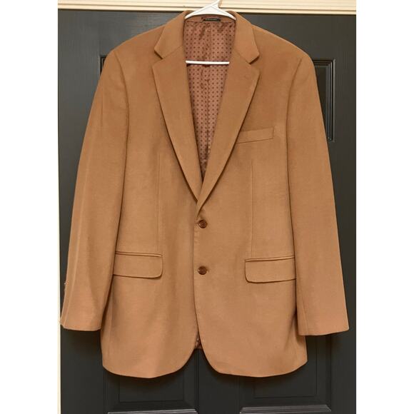 Ralph Lauren Other - Ralph Lauren 44L Men's Blazer Sports Coat Tan Silk Wool Cashmere Suit Jacket